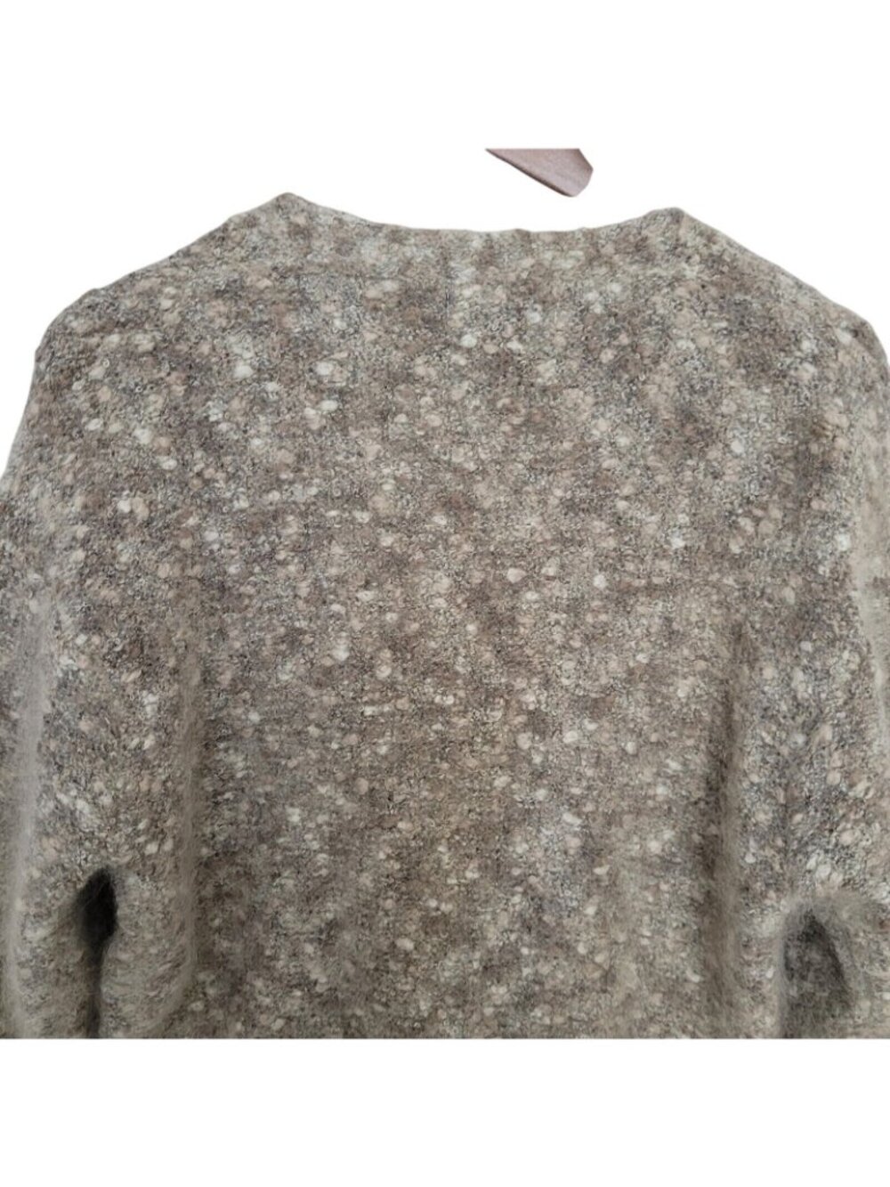Princeton Club Mohair Cardigan Sweater Womens Size L Knit Long Sleeve Gray Cozy - Picture 4 of 9